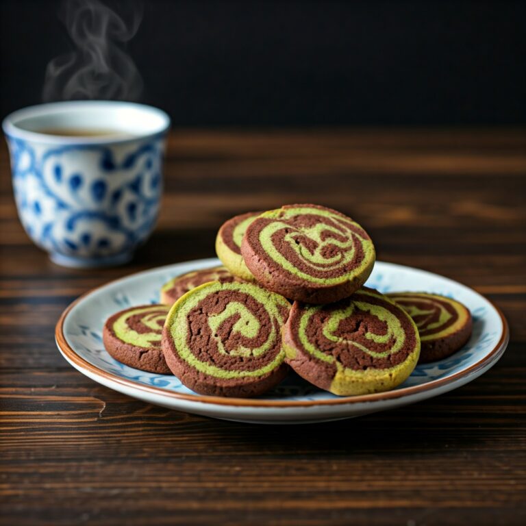 Choco-Matcha Marble Cookies Recipe