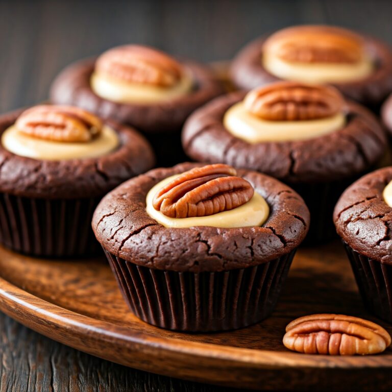 Peanut Butter Blossom Brownie Bites Recipe