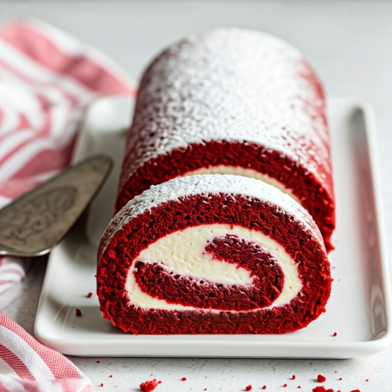 Red Velvet Cake Roll Recipe