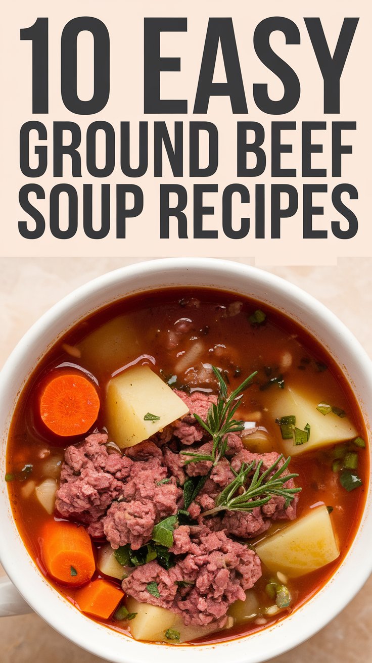 10 Insanely Easy Ground Beef Soup Recipes for Cozy Weeknights