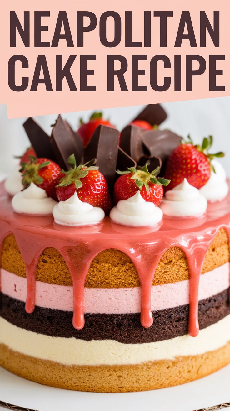 Neapolitan Cake Recipe: A Delightful Trio of Flavors