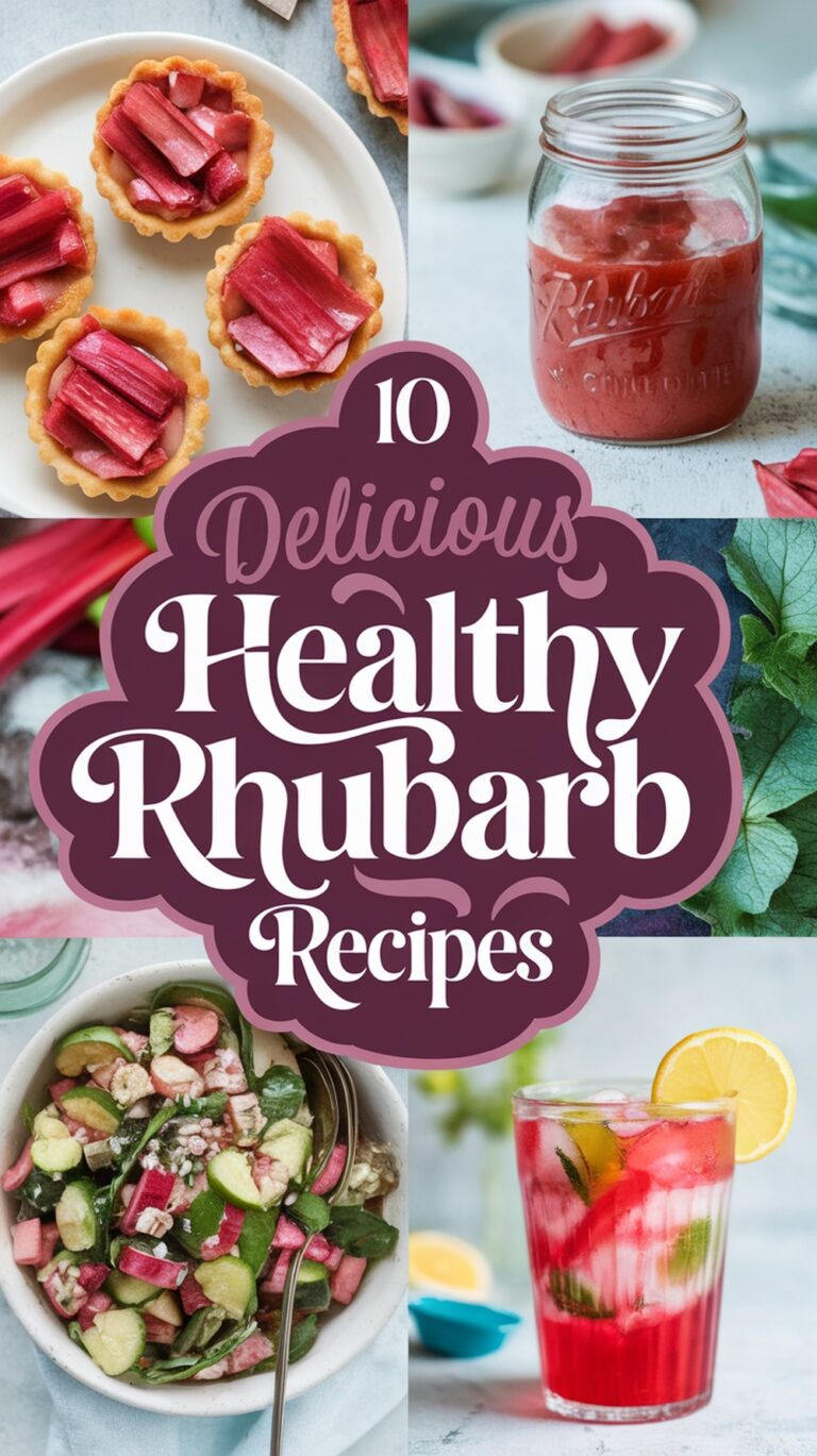 10 Deliciously Healthy Rhubarb Recipes to Try Today