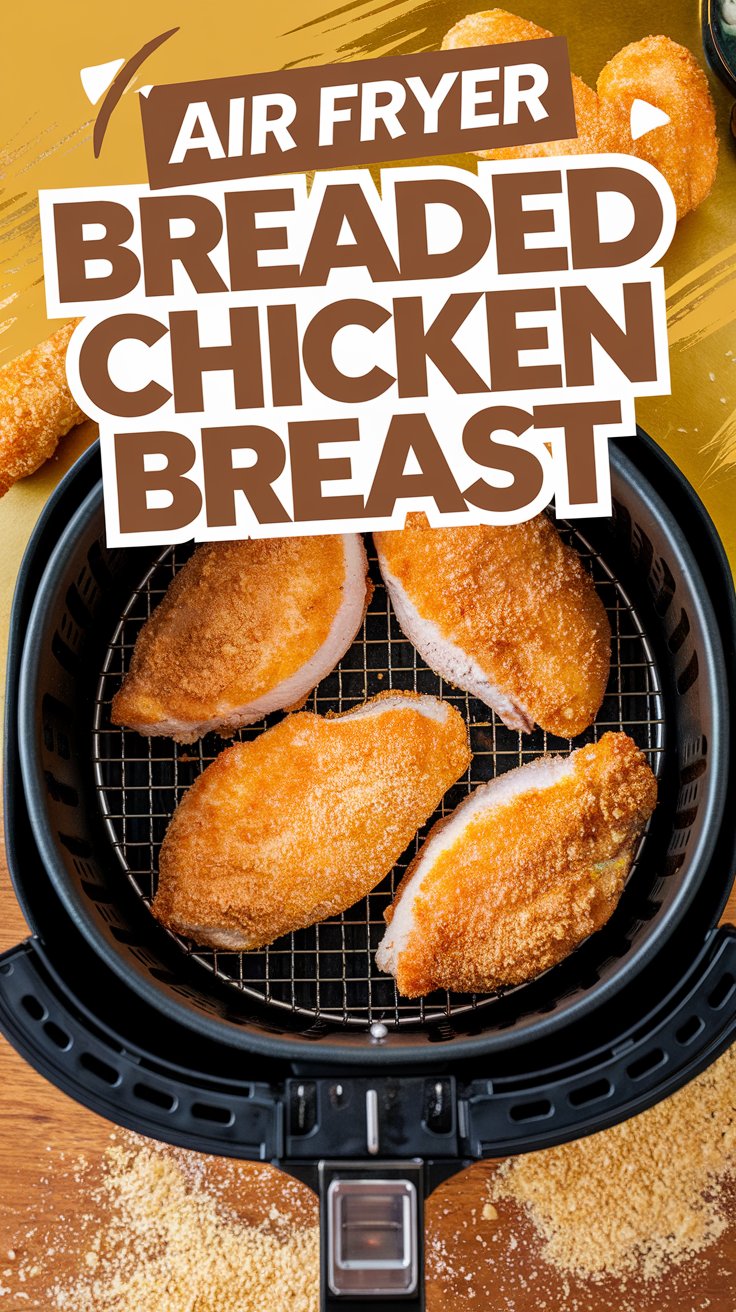 Crispy Air Fryer Breaded Chicken Breast