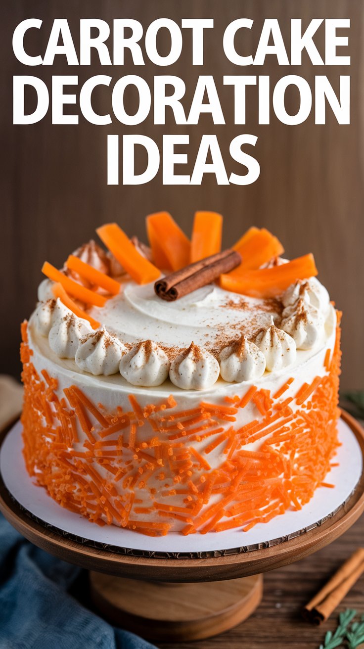 10 Stunning Carrot Cake Decoration Ideas to Elevate Your Dessert Game