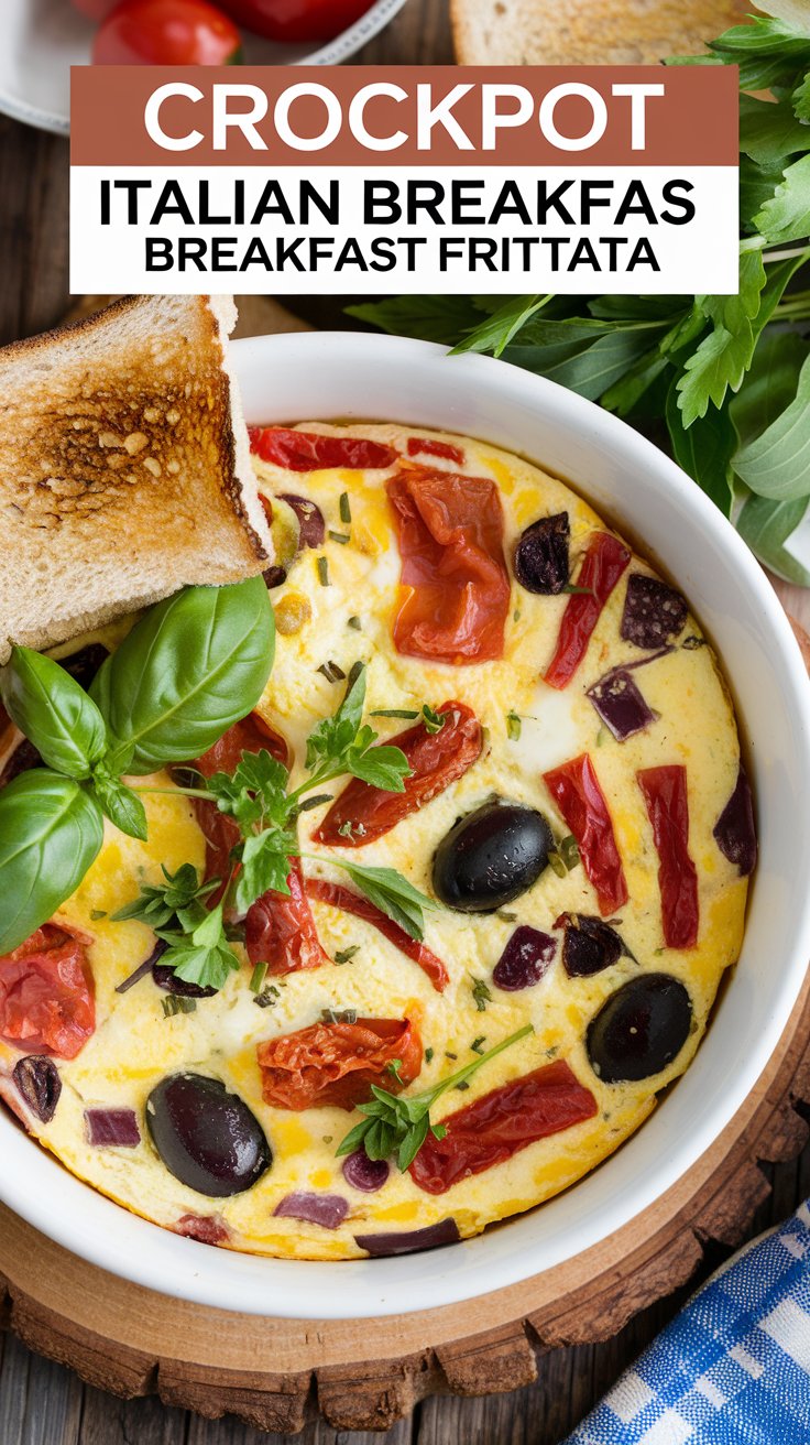 Crockpot Italian Breakfast Frittata