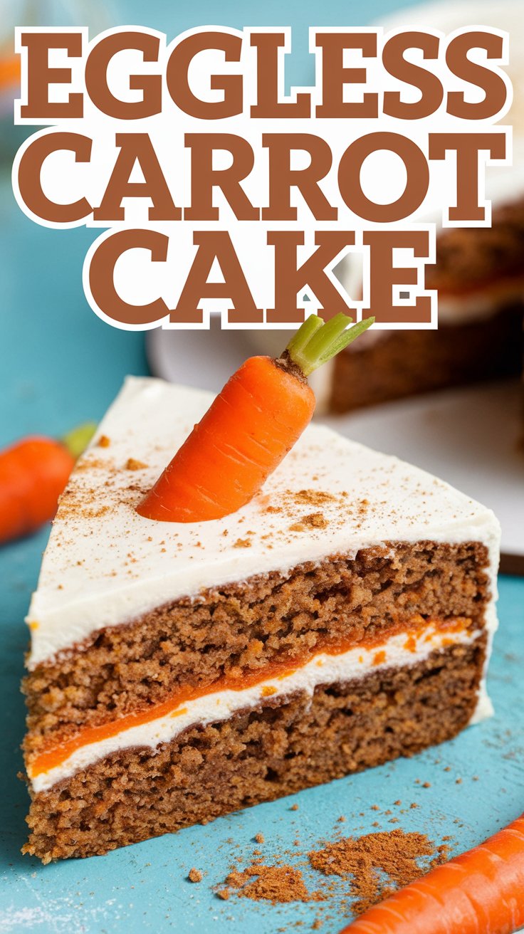 Eggless Carrot Cake: A Deliciously Moist Delight