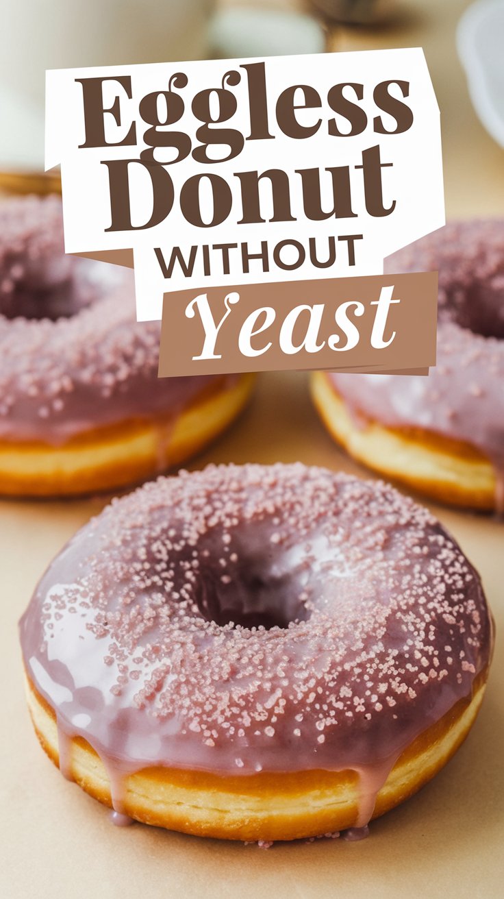 Eggless Donut Without Yeast Recipe