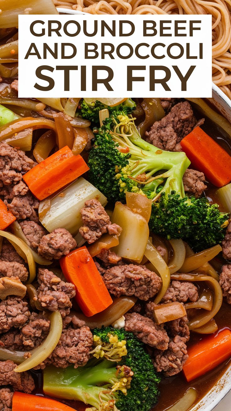 Ground Beef and Broccoli Stir Fry