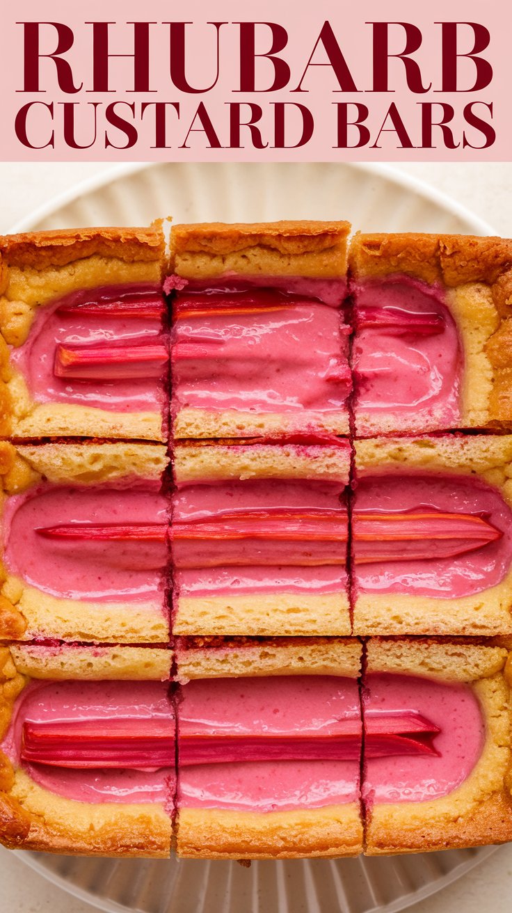 Rhubarb Custard Bars: A Taste of Spring in Every Bite