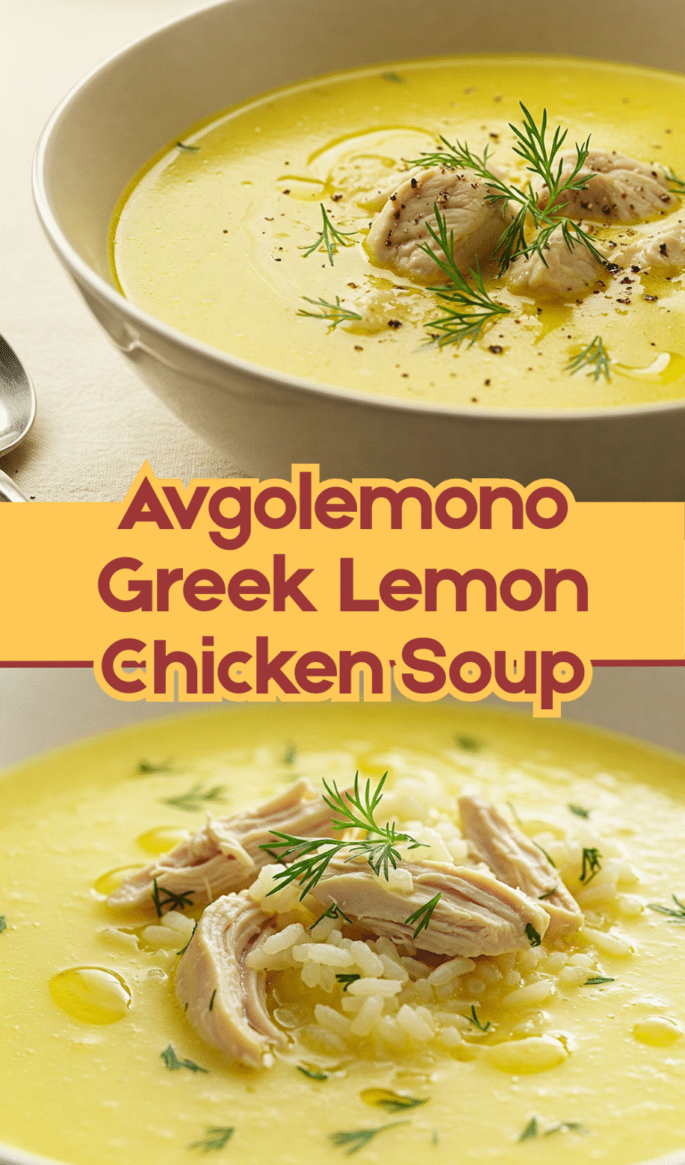 Avgolemono Greek Lemon Chicken Soup