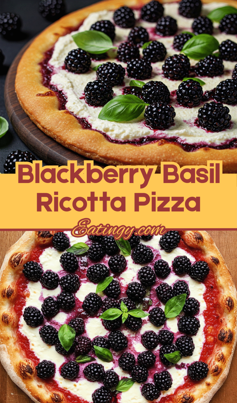Blackberry Basil Ricotta Pizza