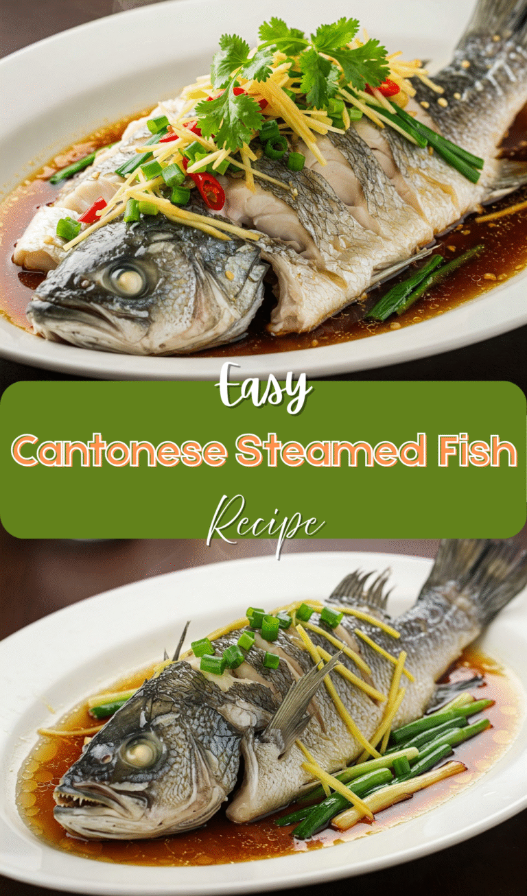 Cantonese Steamed Fish (清蒸鱼)