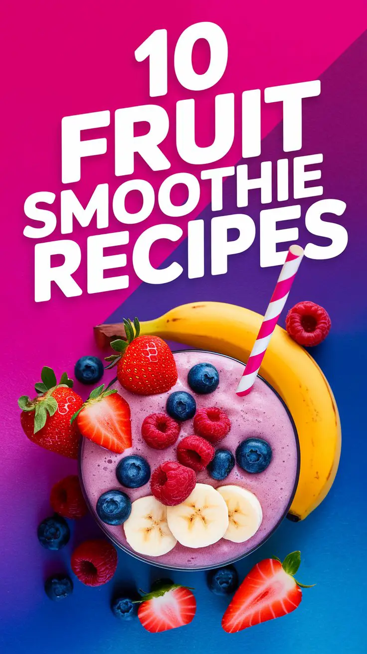 10 Irresistible Fruit Smoothie Recipes for a Healthy Boost