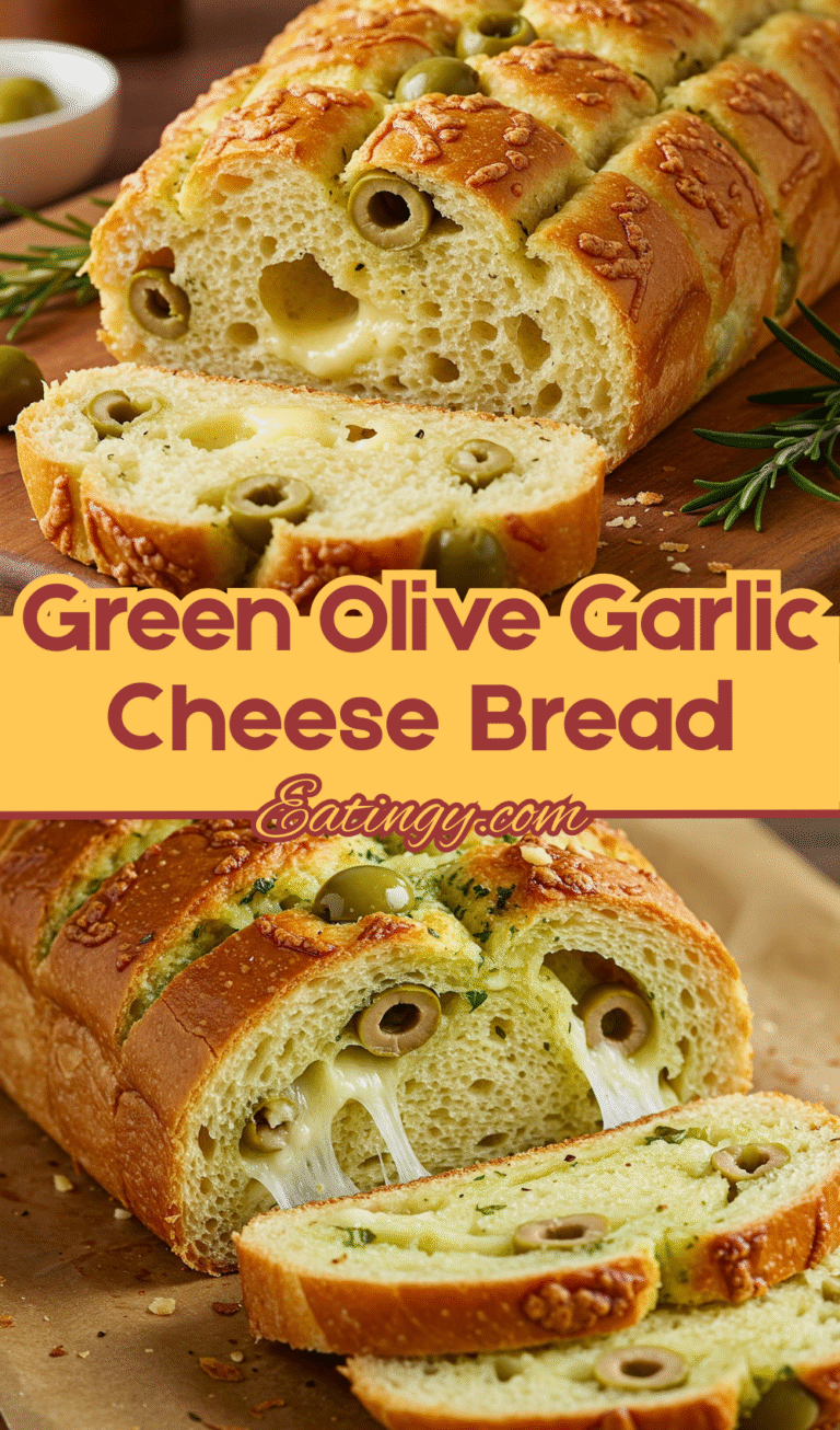 Garlicky Green Olive Cheese Bread: A Flavor Bomb!