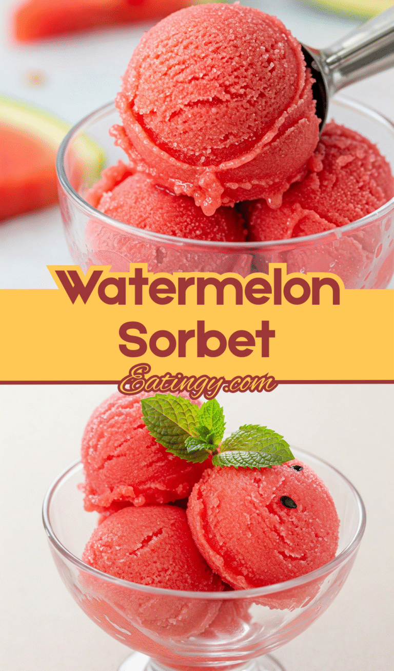 Refreshing Watermelon Sorbet: A No-Churn Summer Delight