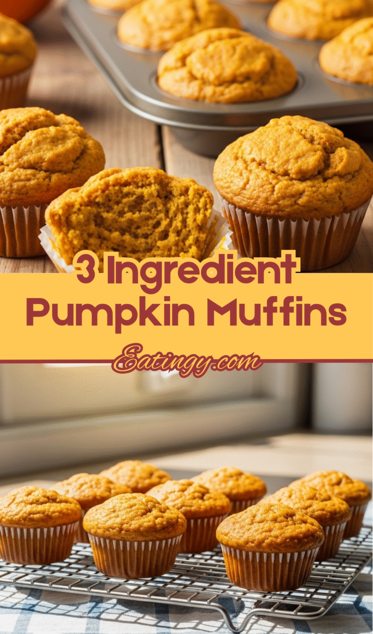 3-Ingredient Pumpkin Muffins – Stupid Easy & Crazy Good!