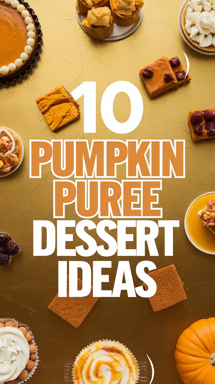 10 Pumpkin Puree Dessert Recipes for Effortless Gourmet Delights